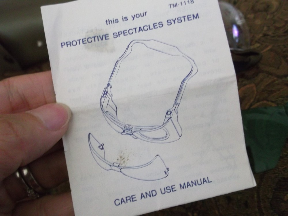 US MILITARY PROTECTIVE SPECTACLES SYSTEM GLASSES