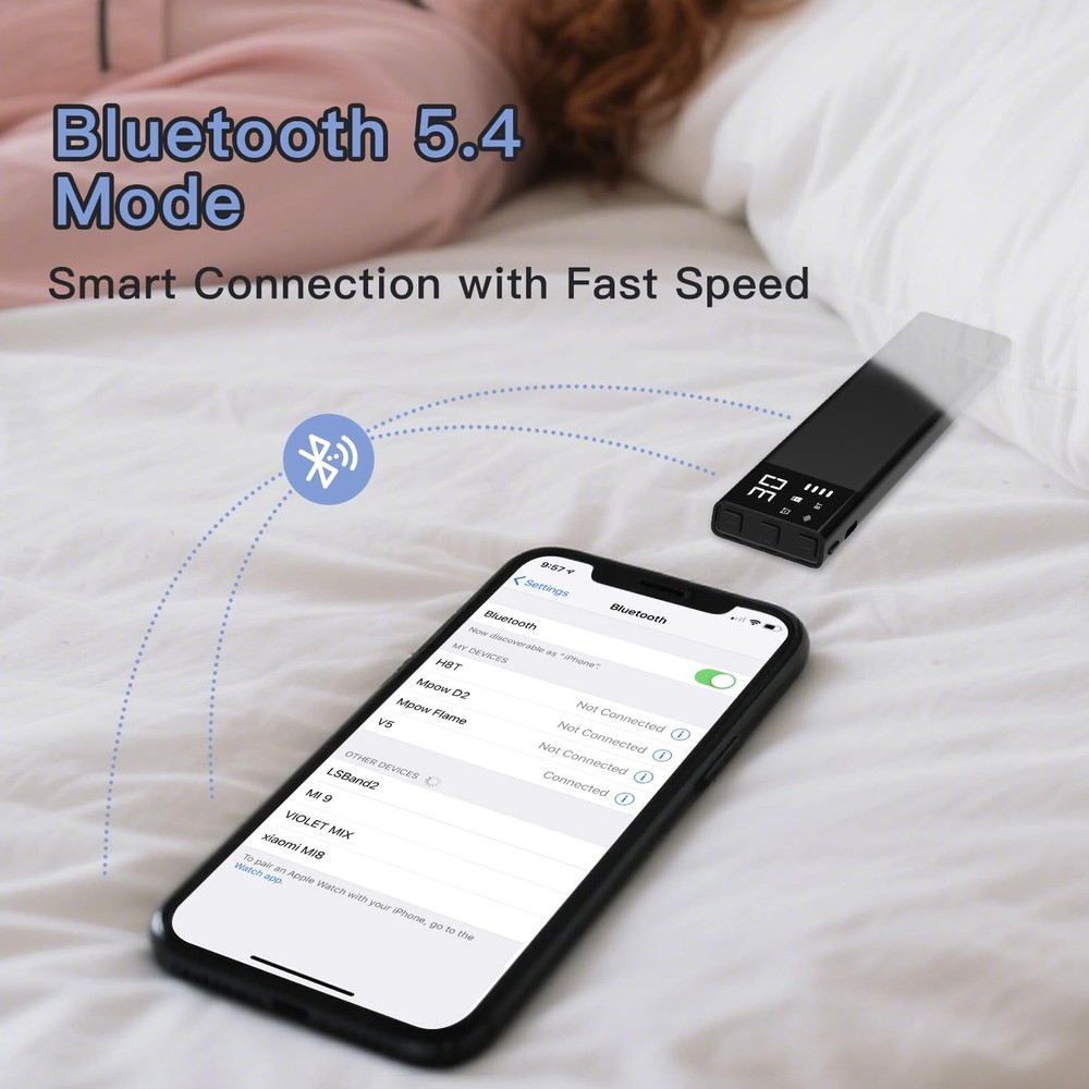 Under Pillow Bone Conduction Speaker for Sleeping – Bluetooth White Noise Sou...