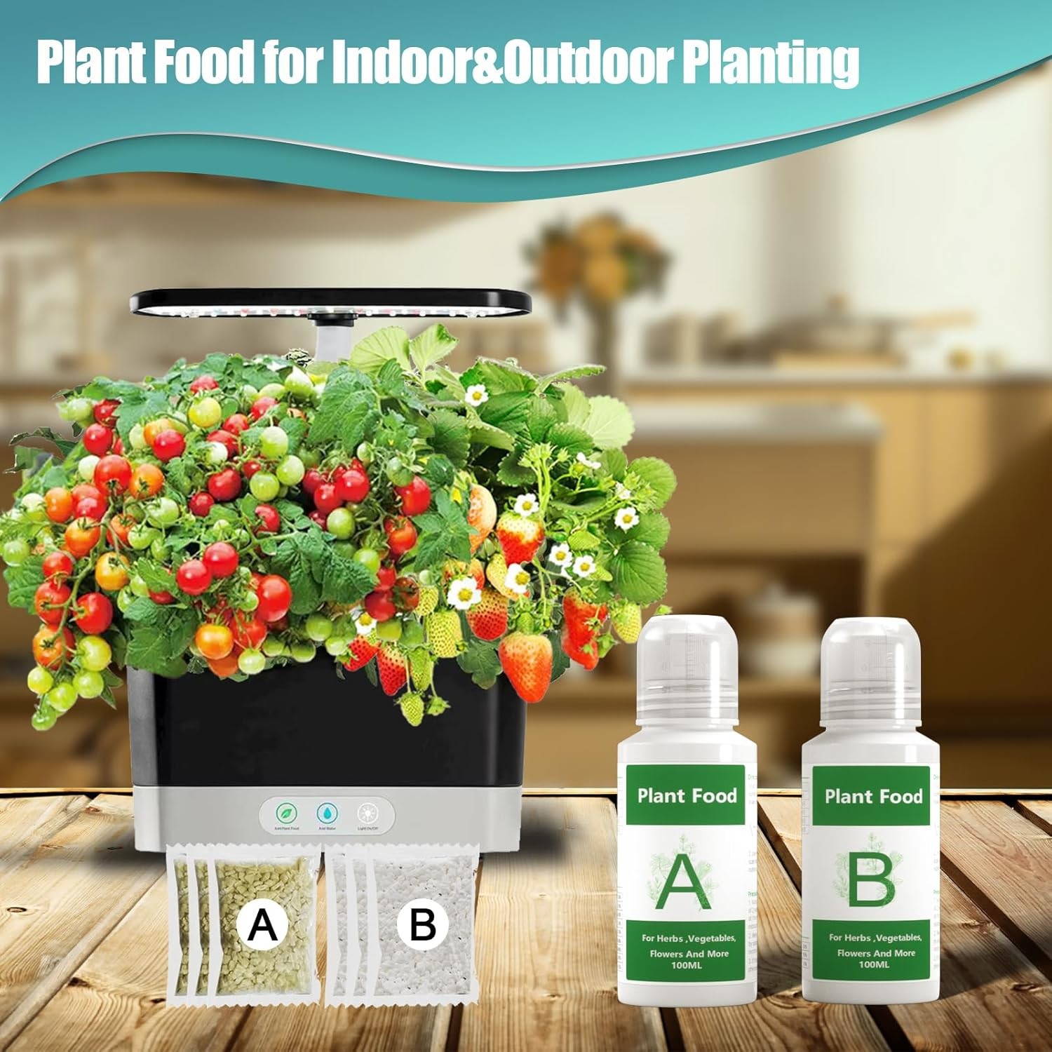A&B Hydroponic Plant Food 8-Pack Nutrients for Indoor Garden Systems