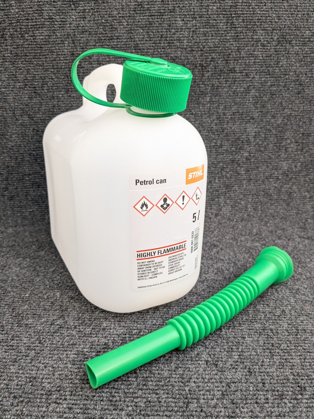 GENUINE OEM ✅ STIHL 5L (1.32 gal) transparent GAS CAN P/N: 0000 881 0232