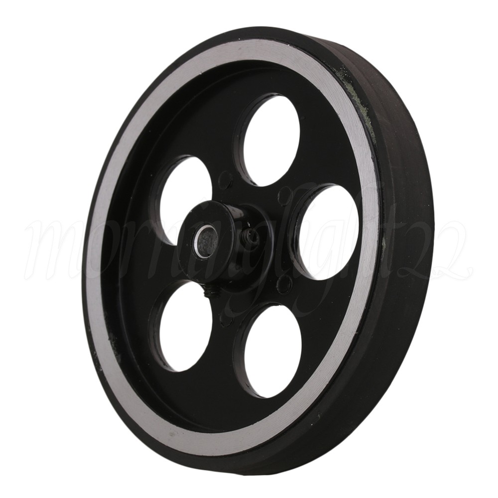 Silver+Black Encoder Wheel 300*6mm Rubber+Aluminium