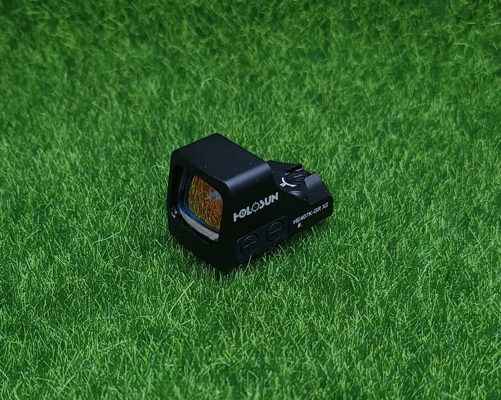 Holosun Open Reflex Compact Micro Green Dot Sight 6 MOA Reticle - HE407K-GR X2