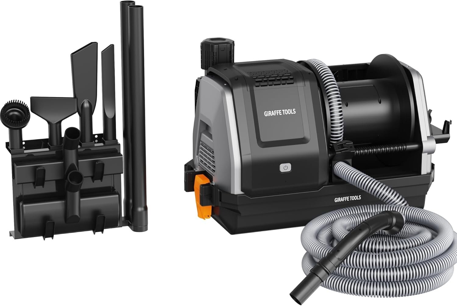 Giraffe Tools 20Kpa Wet Dry Vacuum Cleaner with 30FT Retractable Hose 1200W-15L