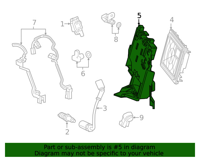 Genuine GM Engine Control Module Bracket 85167085