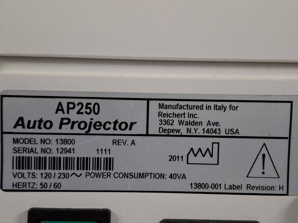 Reichert AP250 Auto Projector