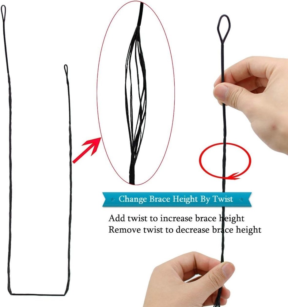 16 Strand AMO 70" Bowstring Replacement Archery Longbow Recurve Bow String