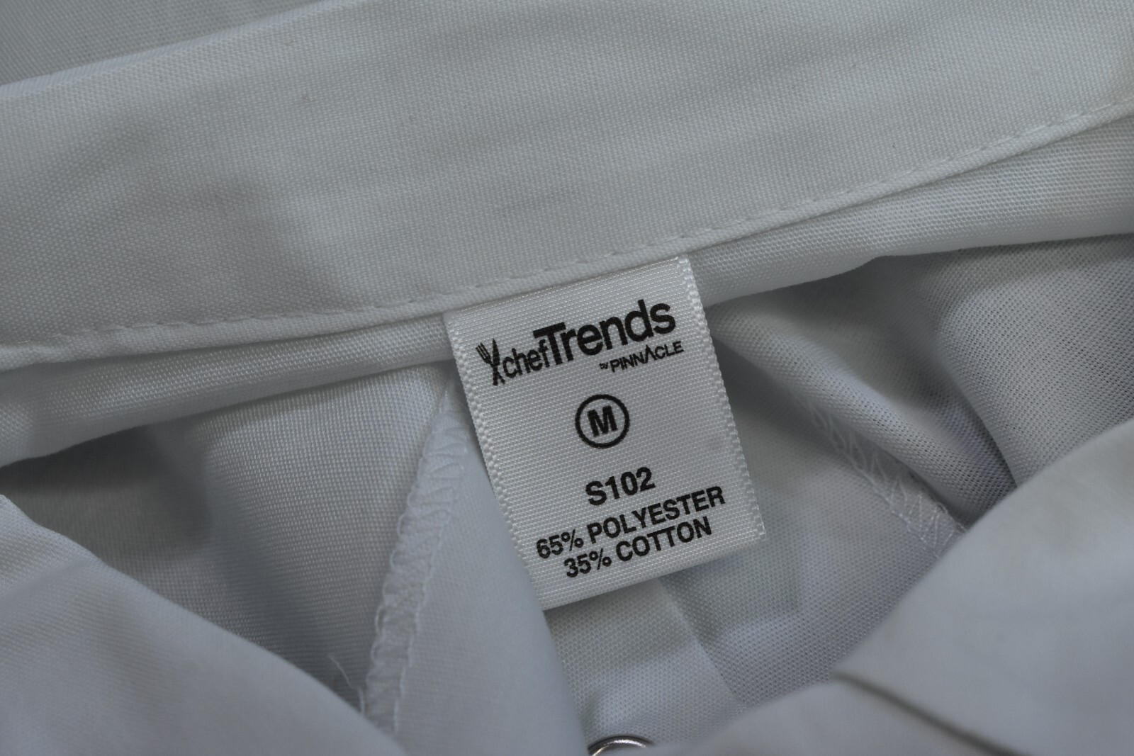 Chef Trends by Pinnacle Men's White Snap Front Chef Shirt M