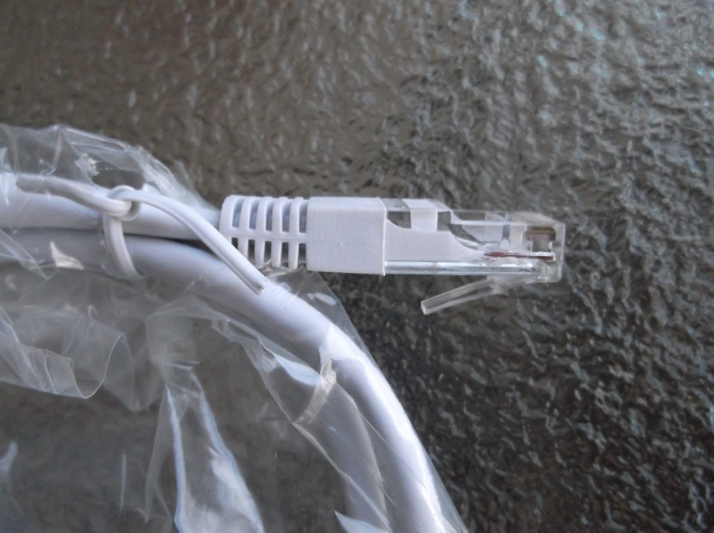 Cat5e Patch Cord 6' Ft Ethernet Network Cable in White 50 Pack Tuff Jacks