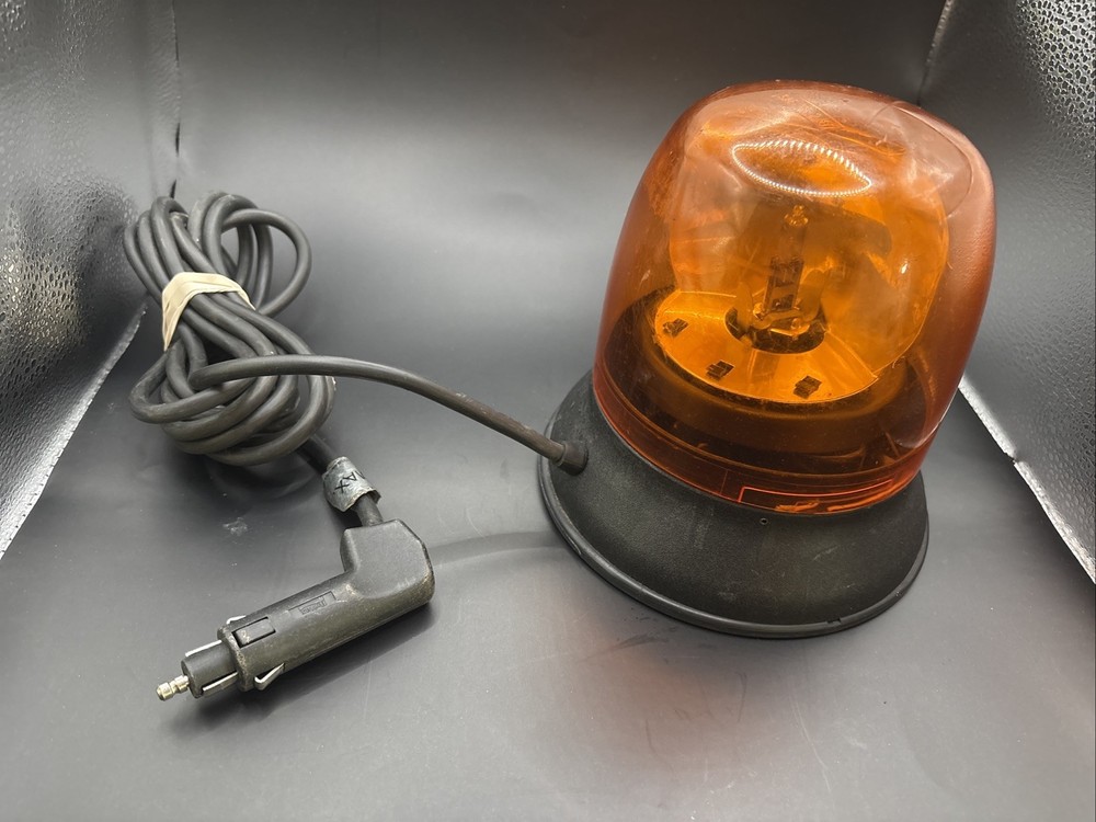 Vintage Code 3 Amber Rotating Strobe Beacon Light 275