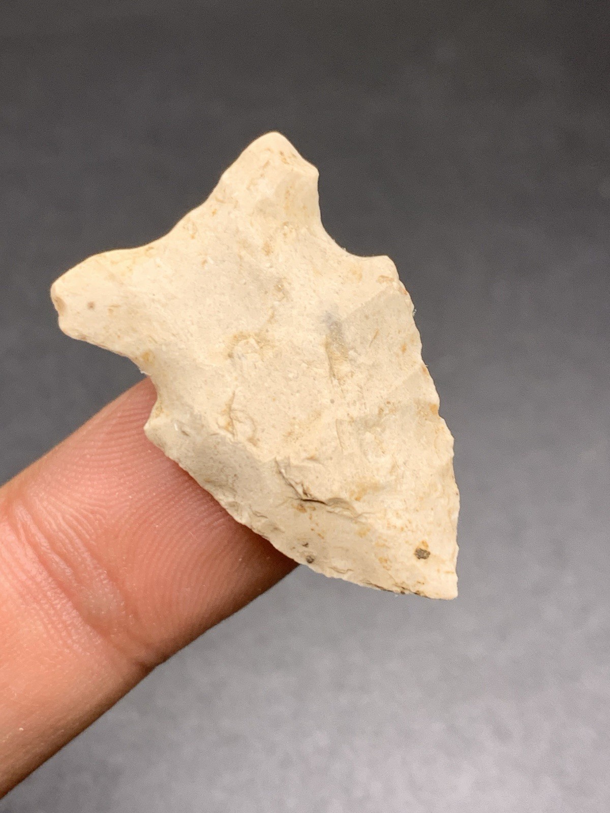 Authentic Archaic Side Notch Arrowhead From Knox Co Indiana 1 1/4 Inch Vinciness