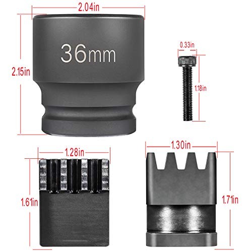 Flywheel Locking Tool with 36mm 3/4’’ Socket for 6.6L Duramax