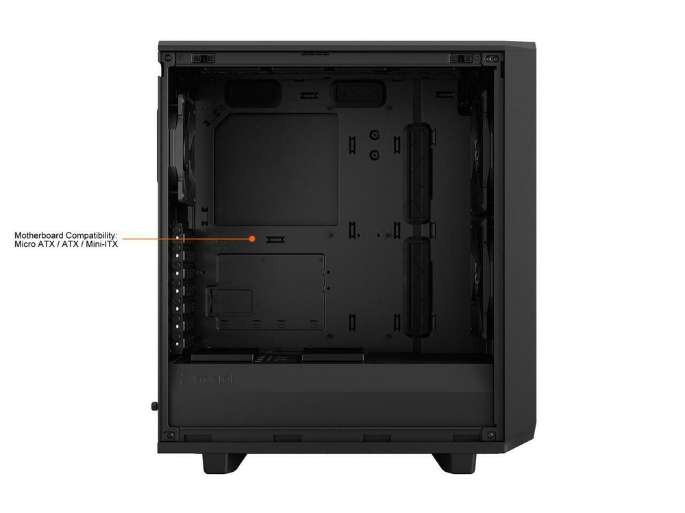 Fractal Design Meshify 2 Compact Black ATX High-Airflow Case