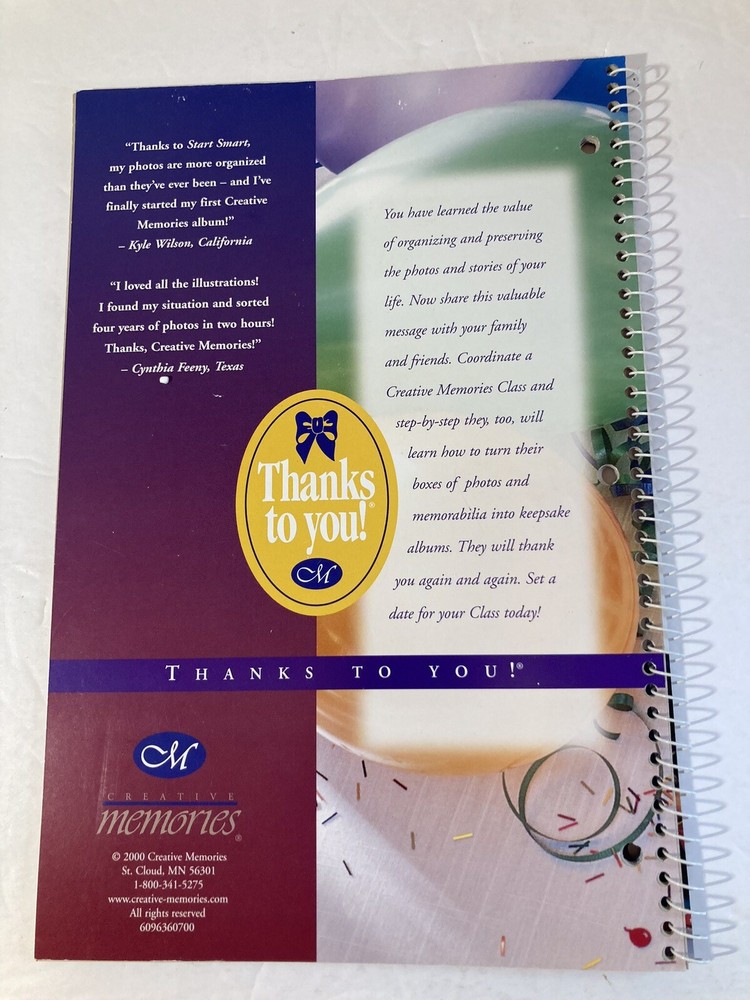 Creative Memories Start Smart Beginner Book Album Ideas/Techniques New