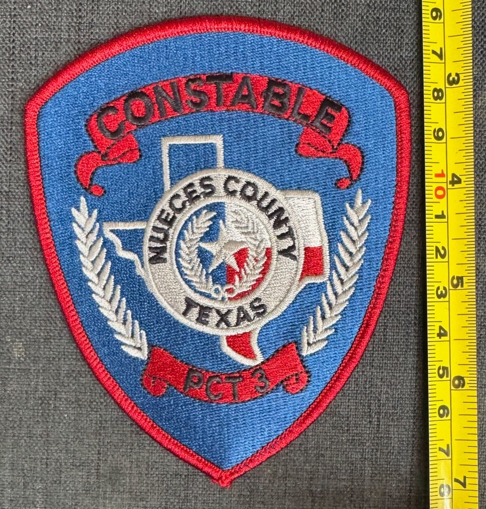 Nueces County TX Texas Constable PCT. 3 Patch Vintage Unsewn