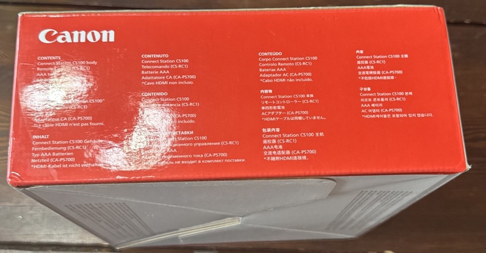 Canon Connect Station CS100 Camera Camcoder Wireless Transfer Hub Media Storage