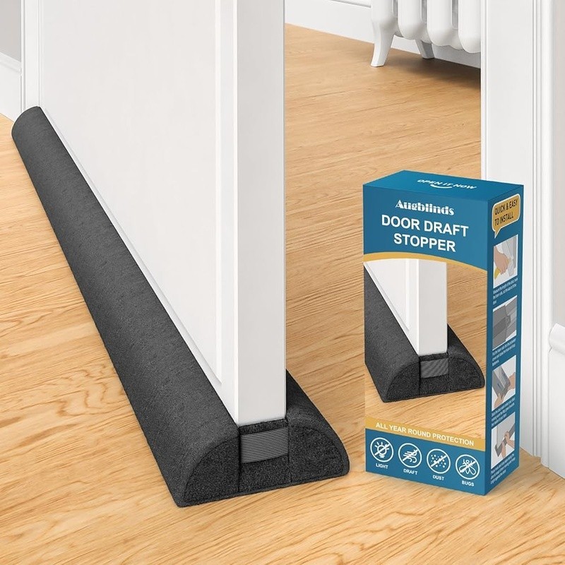 Adjustable Draft Stopper Triangular Door Guard Wind Dust Sound Blocker New