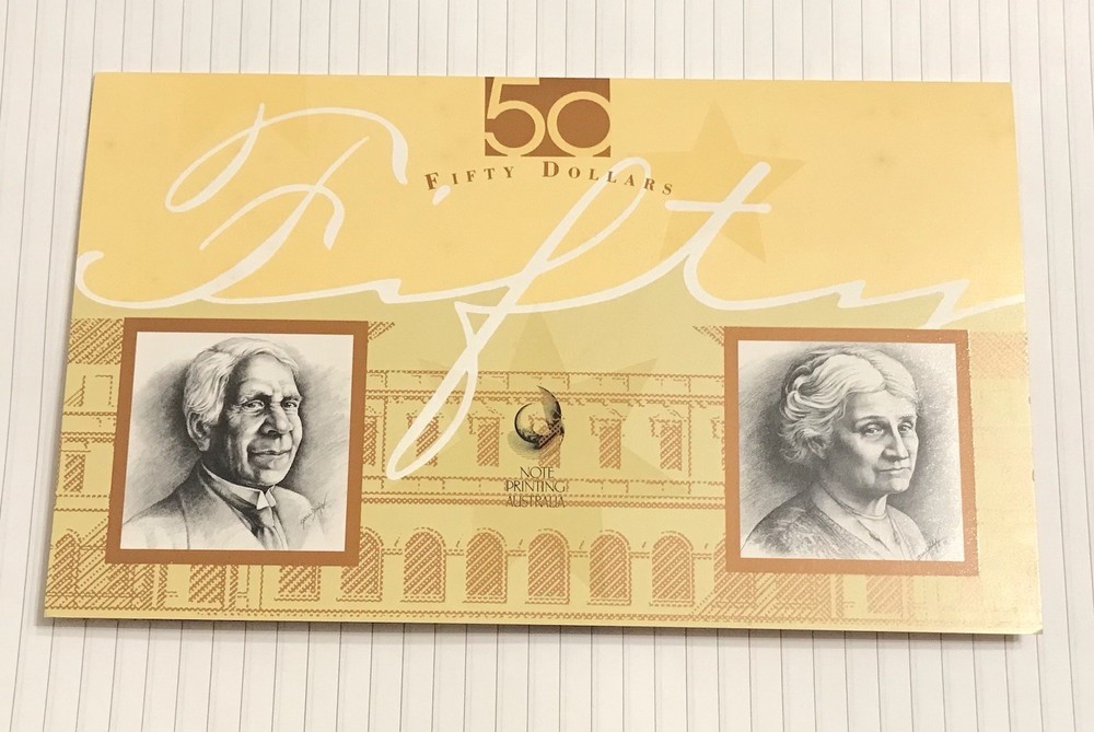 Australia 50 Dollars 1995 P-54a aUNC Folder