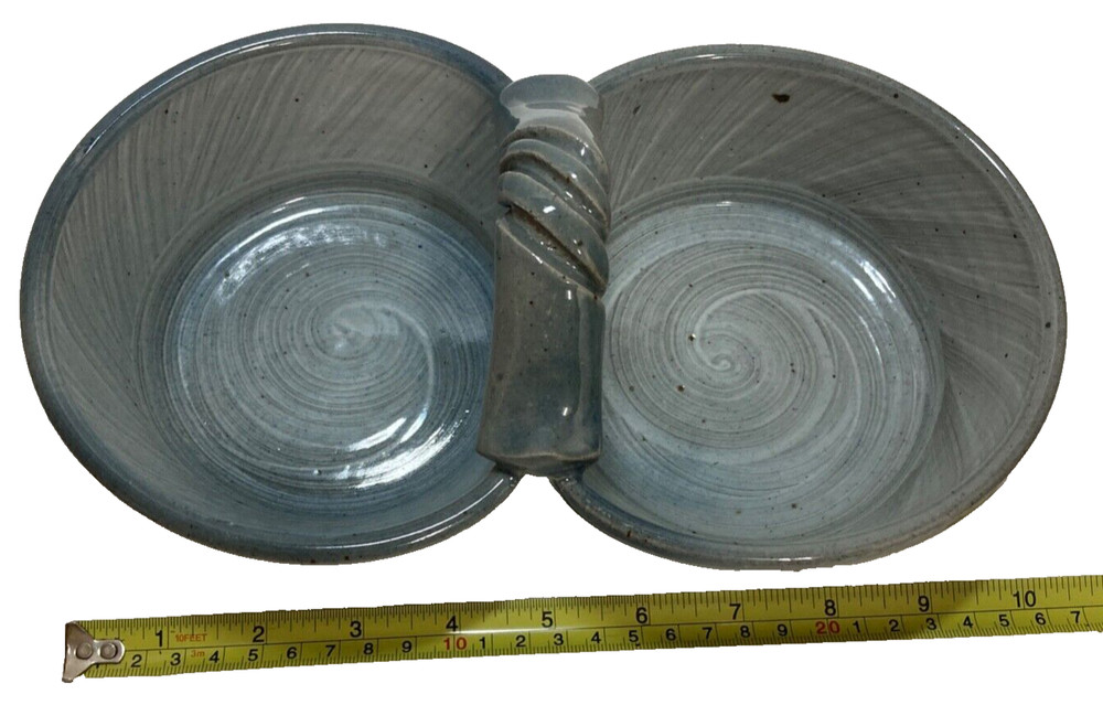 2 sided Pottery Dish, Perfect for table top service .