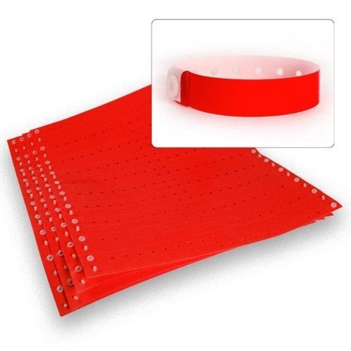 Plastic Wristbands 100 Count - Choose your Color - Security Bracelets