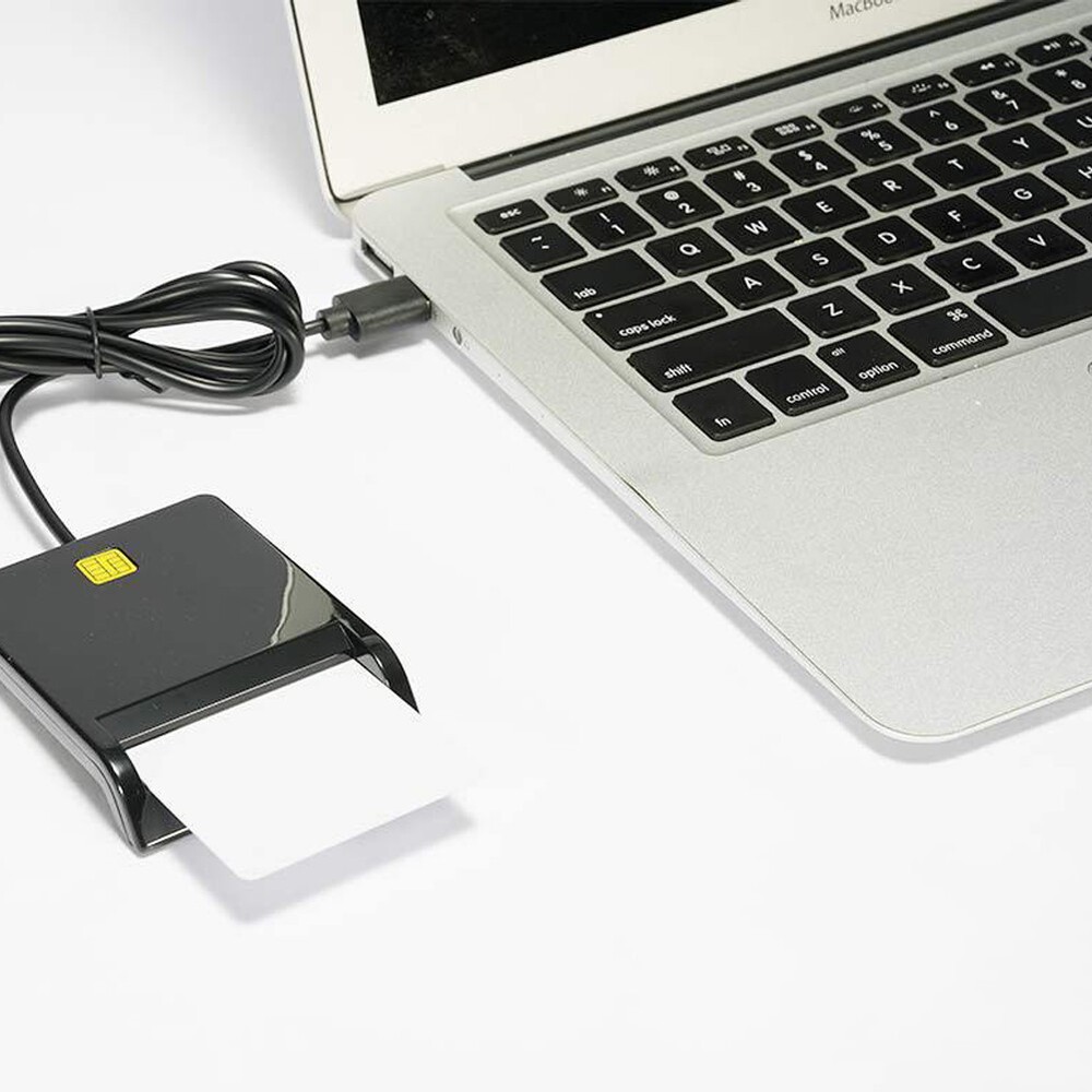 US 1-2 Pack USB Common Access CAC Smart Card Reader For Common Access Government