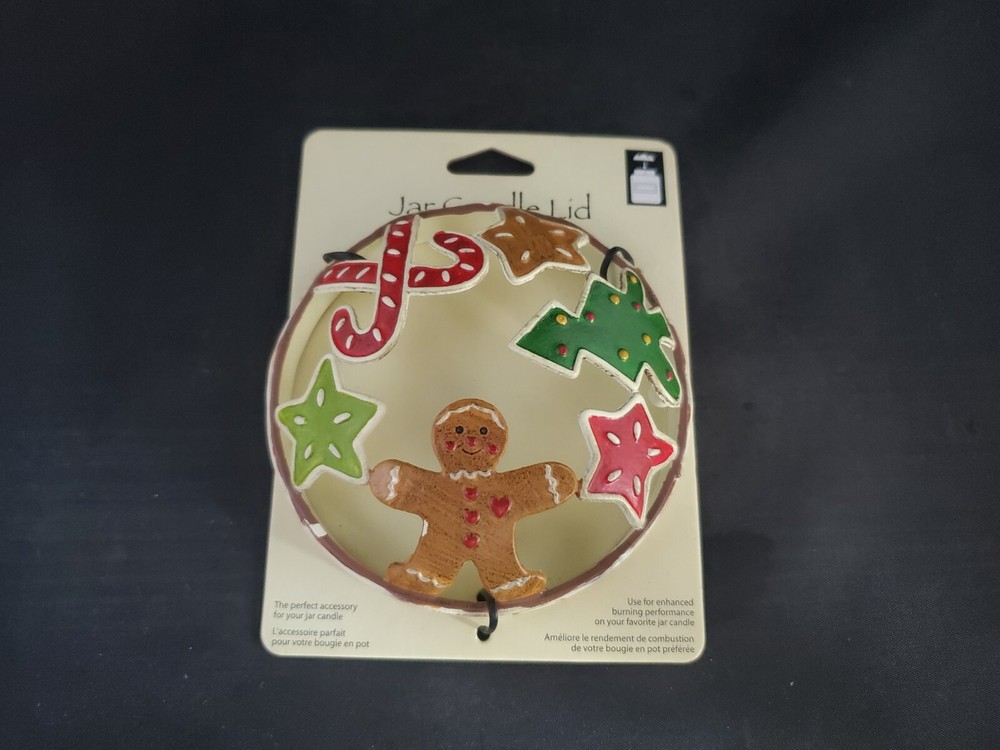 Michael Stone Inc Jar Candle Lid Gingerman Bread