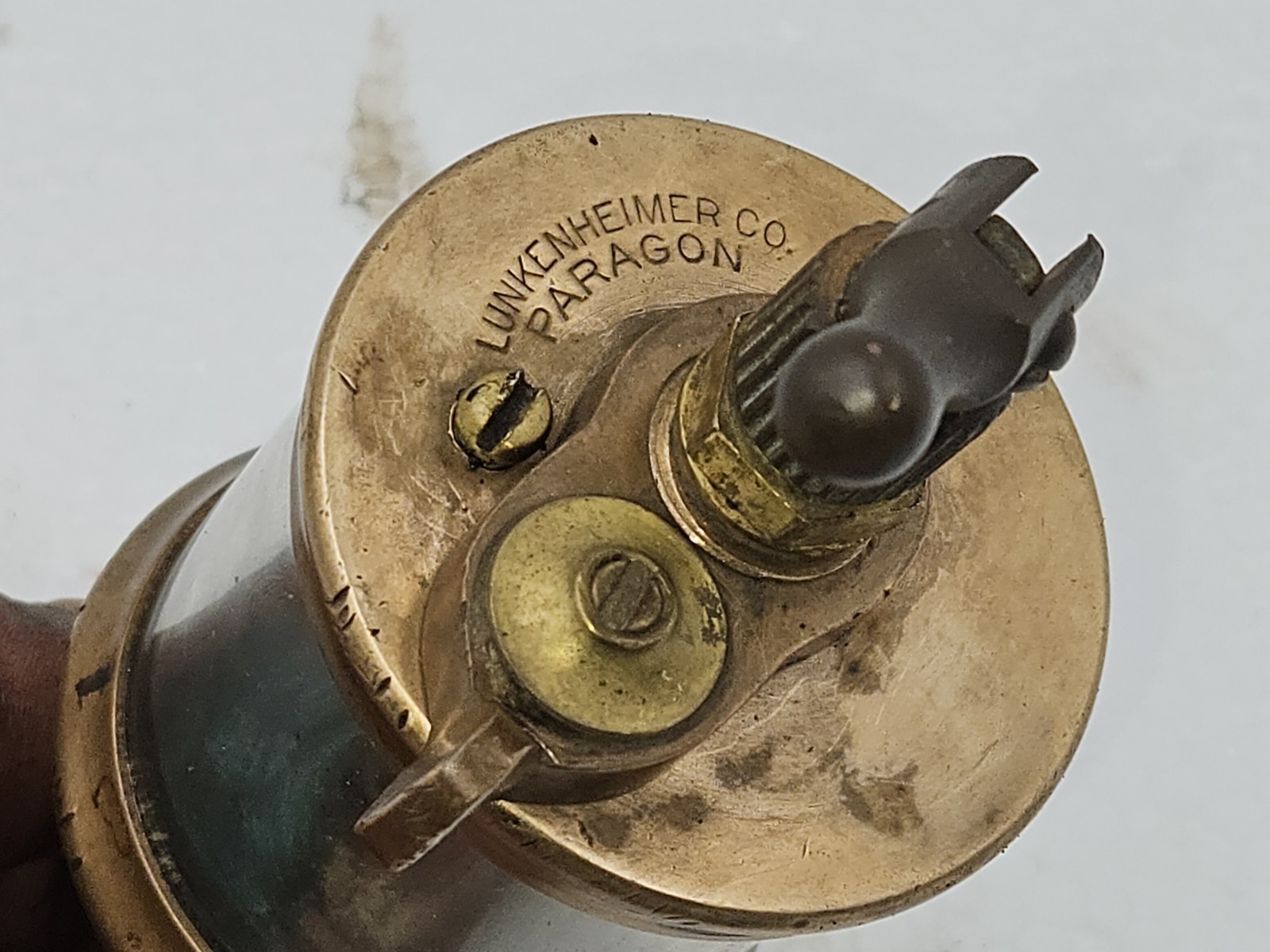 EARLY style Lunkenheimer PARAGON No 2 Cylinder Oiler Lubricator Hit Miss Engine