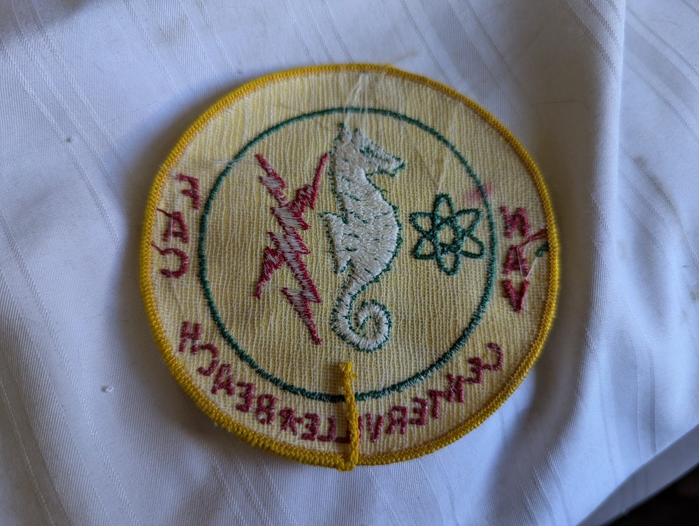 US Navy NAV FAC Centerville Beach CA round embroidered patch 3.5"
