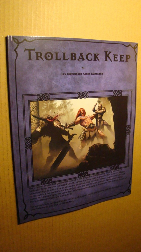 MODULE - TROLLBACK KEEP *NM 9.4* ADVANCED - DUNGEONS DRAGONS