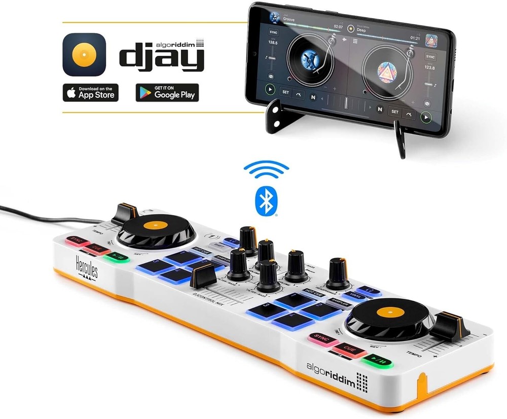 Hercules DJControl Mix Bluetooth Wireless Controller for Smart Phones