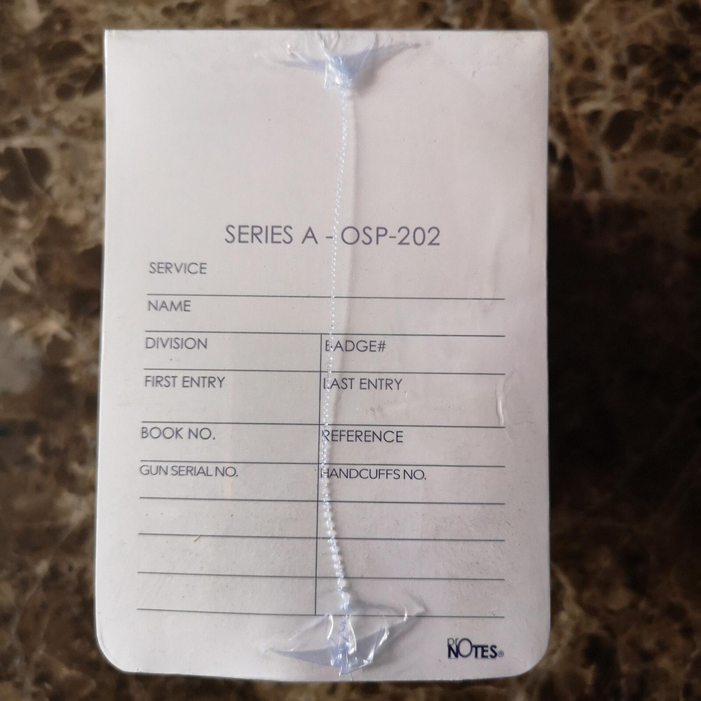 law enforcement memo book/notepad