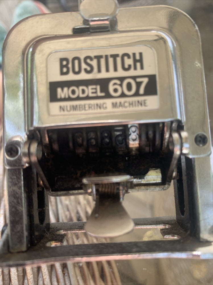 Bostitch Model 607 Numbering Machine