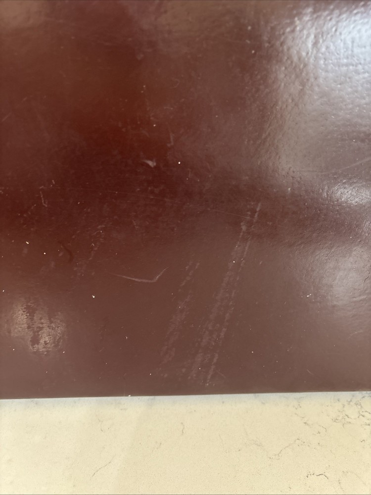 Vintage Burgundy Briefcase w/ Settable Combination Lock