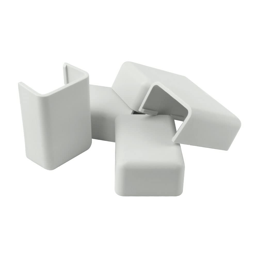 Construct Pro™ 5 Pack of Raceway End-caps 1.38in White