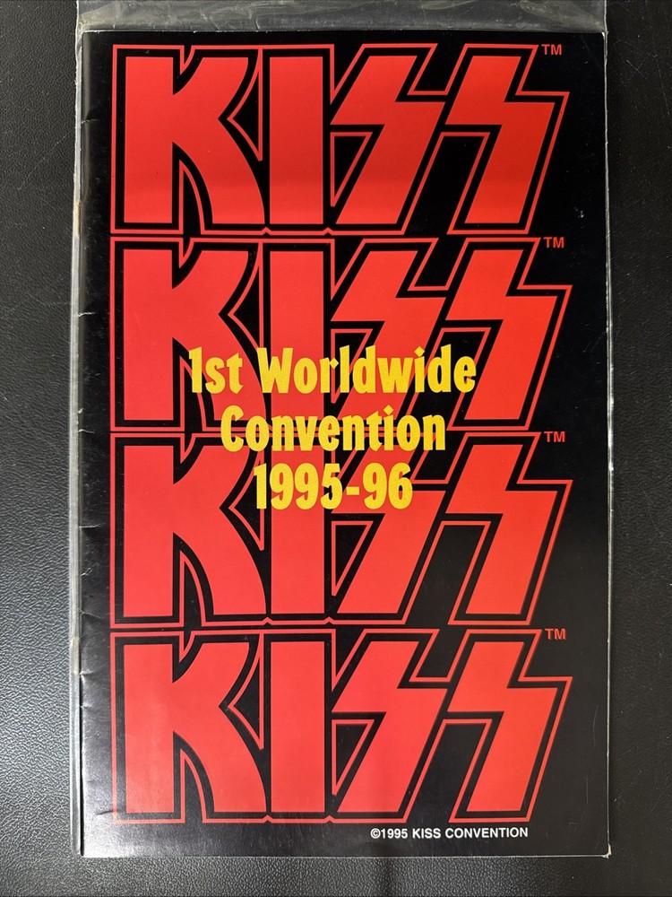 KISS 1st First Worldwide Convention (1995-96)~ Small 34 Pg. Booklet PROGRAM BOOK