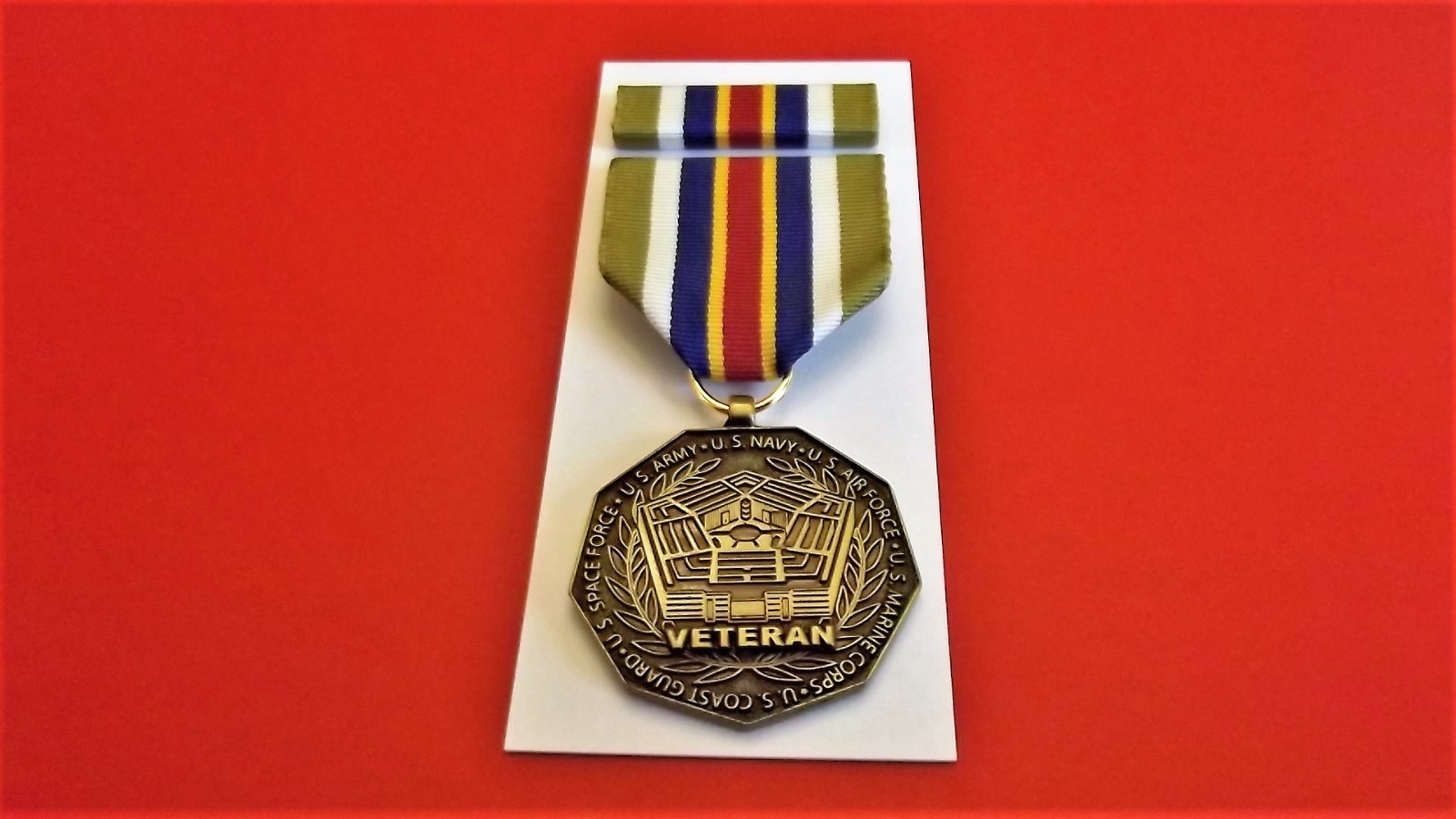 THE VETERAN SERVICE MEDAL Army Navy Air Force Marines Coast Guard & Space Force