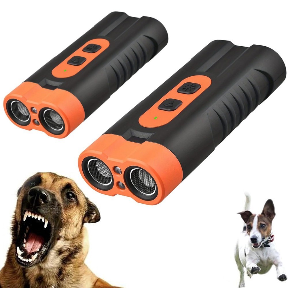 1/2pcs Dog Barking Deterrent Device Portable Ultrasonic Bark Control Silencer