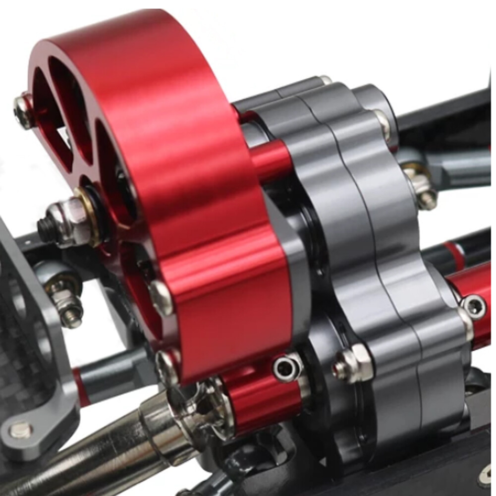 RC Car Transmission Case Gearbox Gear Upgrade Assembled for 1:10 SCX10 II 90047