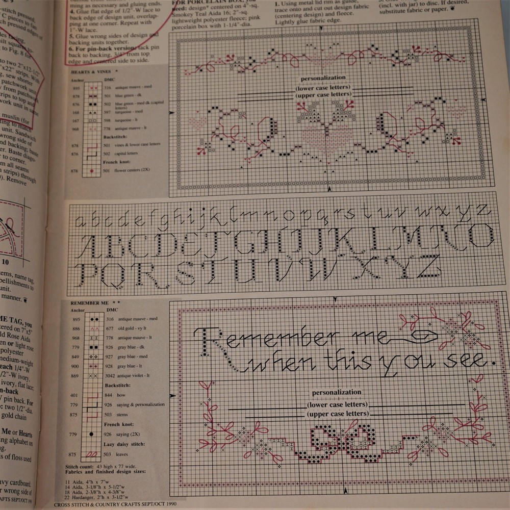 Cross Stitch And Country Crafts 1990 Patterns