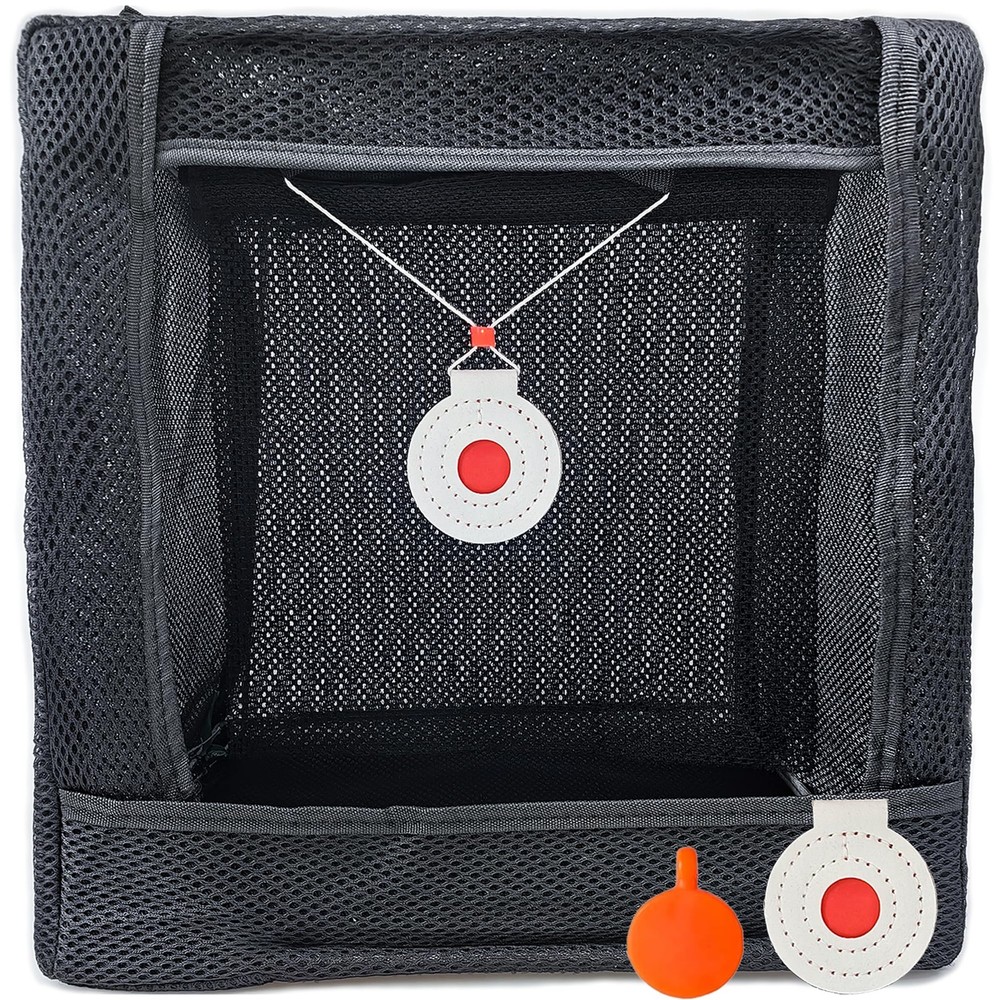 Slingshot Foldable Target Catch Box Set with 2 Bullseye for Practice Competit...
