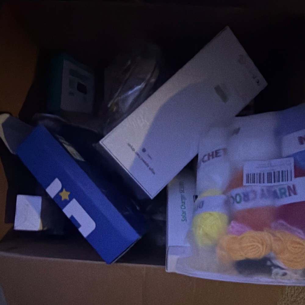 Mystery box, household goods, electronics