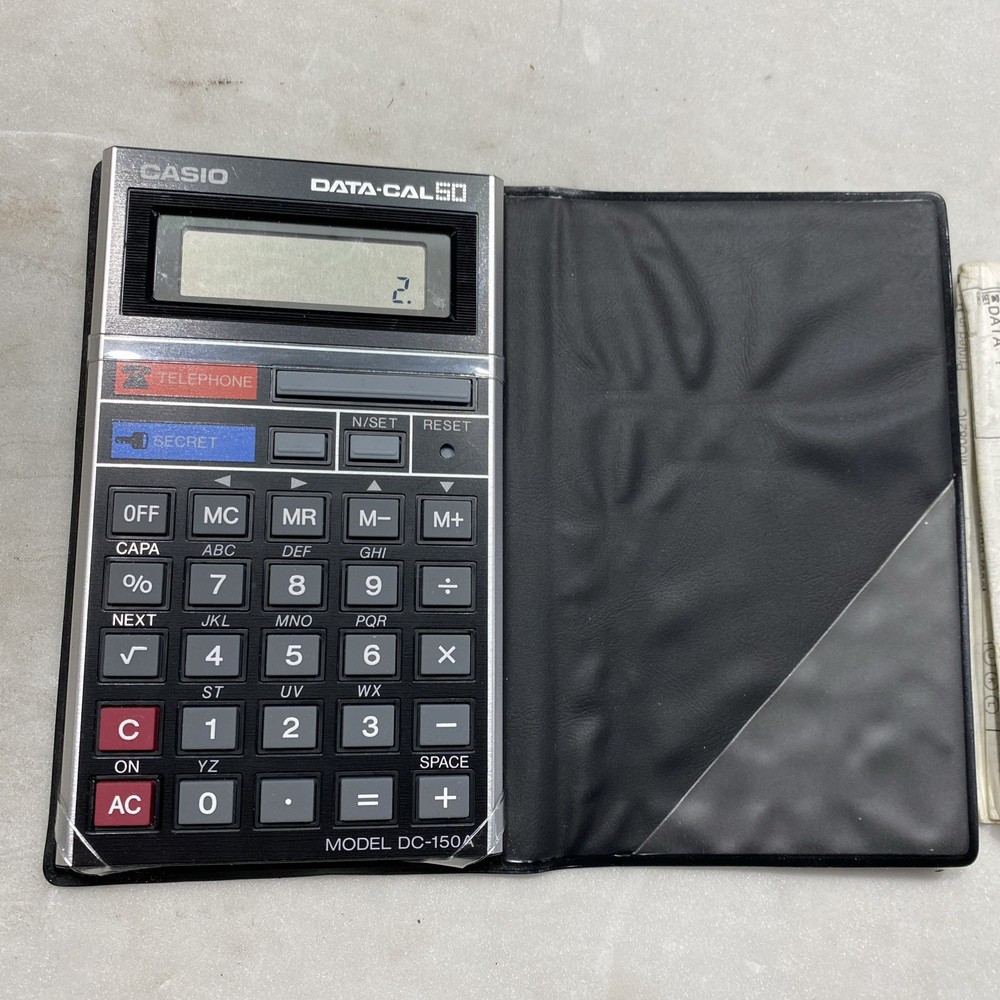 CASIO Data Cal 50 Calculator Model DC-150A Vintage