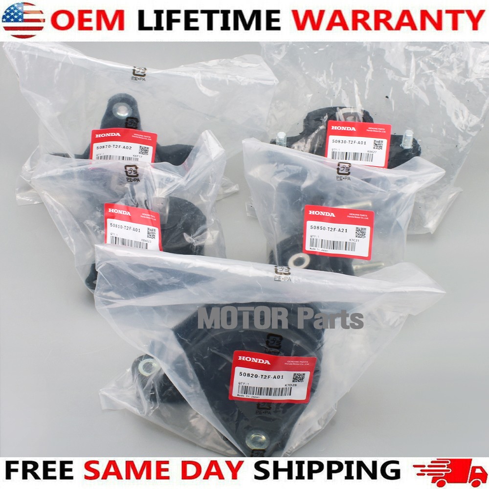 5Pcs OEM Engine Motor & Trans Mounts Set For 2013-16 2017 Honda Accord 2.4L A/T
