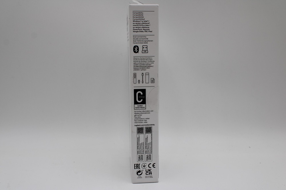 Logitech Spotlight Presentation Remote Bluetooth/RF USB 30 m Silver