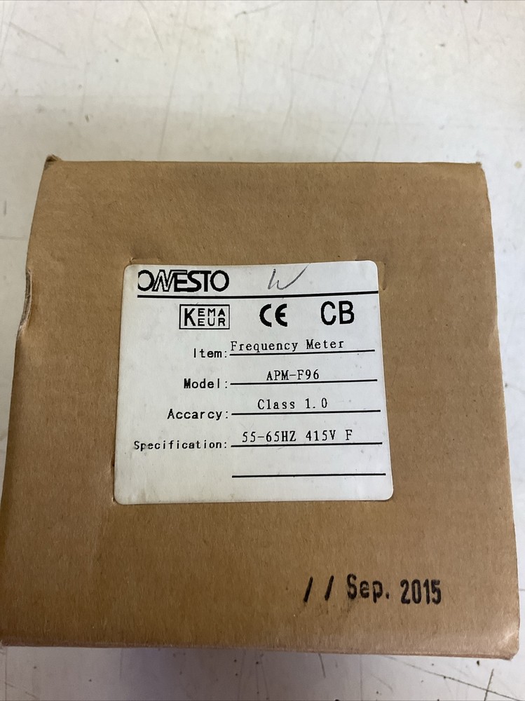 Frequency Meter Jecotec Model # APM-F96. 415 Volts