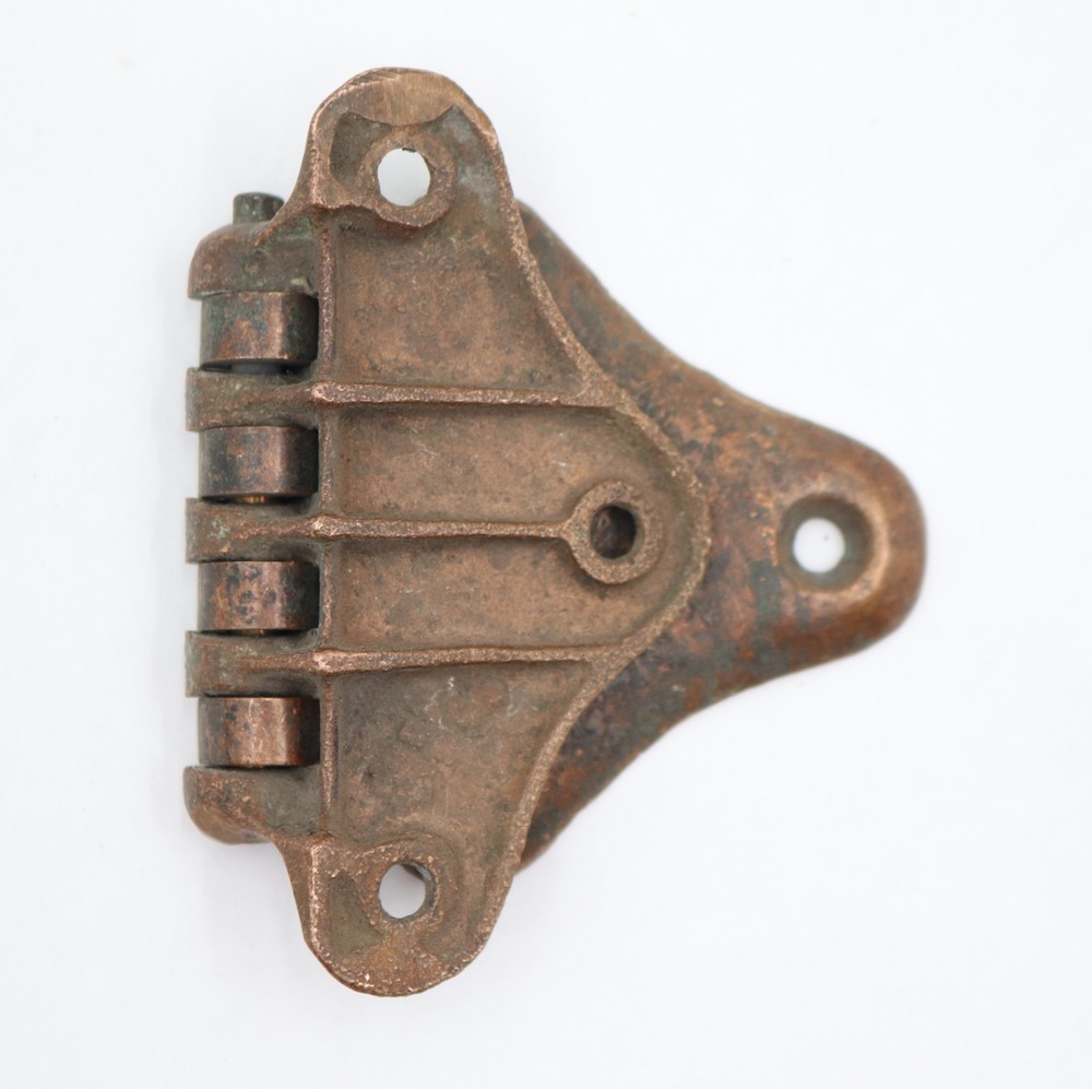 Antique Butterfly Copper Bronze Offset Ice Box Hinge