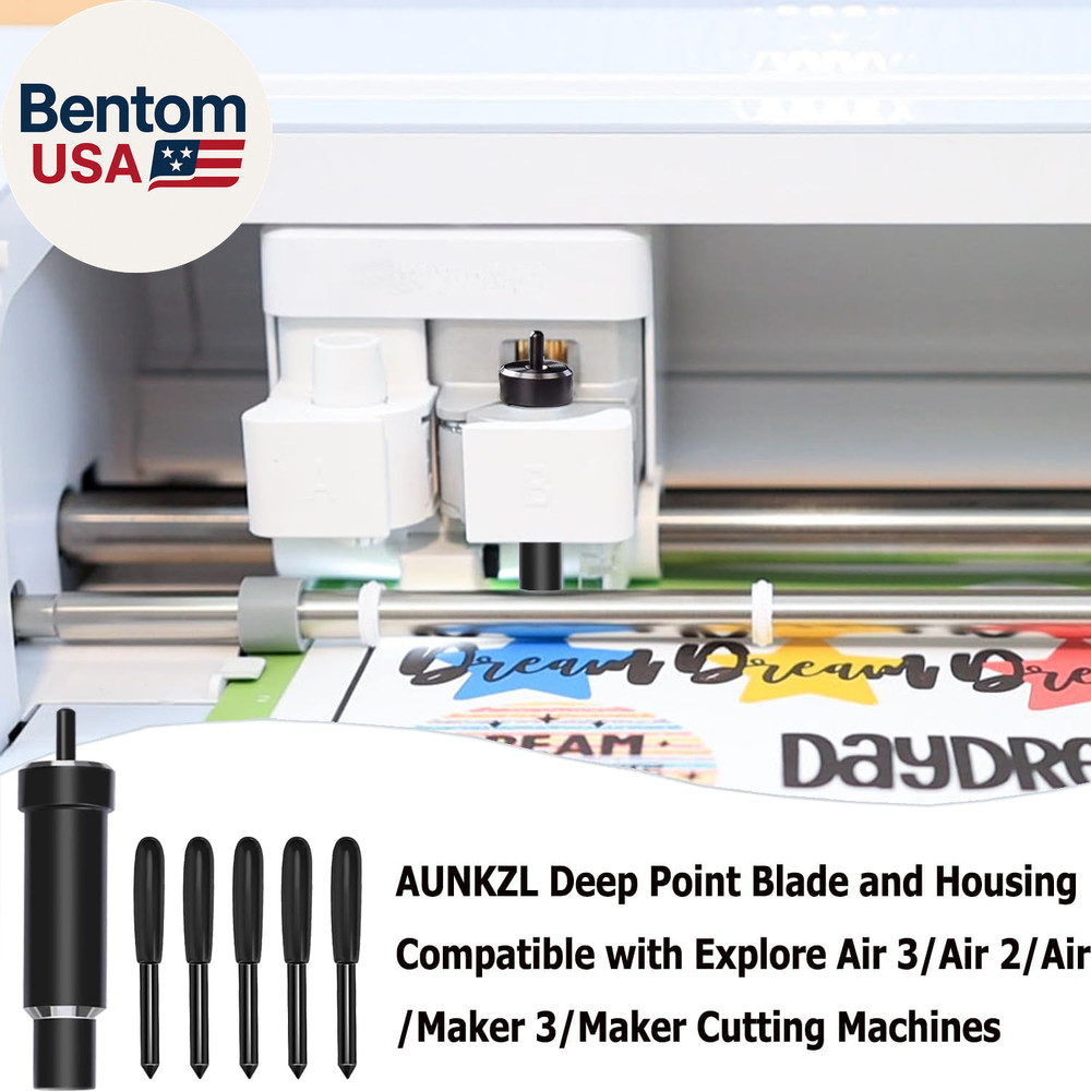 Deep Cut Housing +5 Pcs Deep-Point Blade, Replacement Deep Cut Blade Suitable f