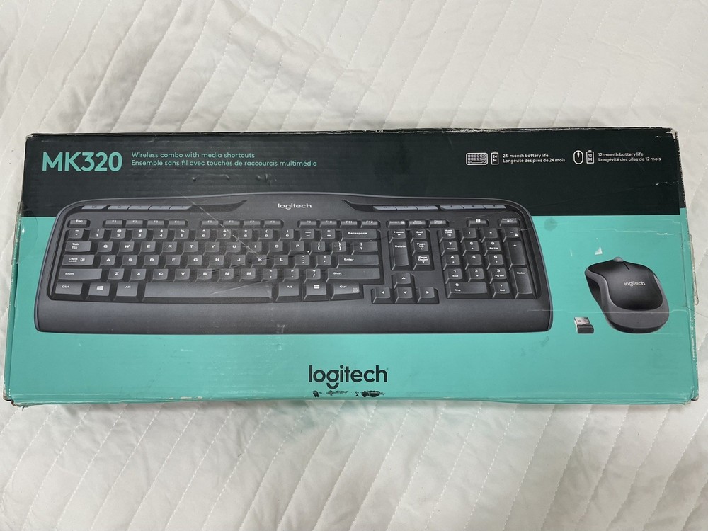 Logitech MK320 Wireless Keyboard Mouse Combo Black