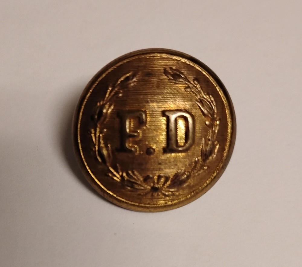 Vintage Fire Department Uniform Button