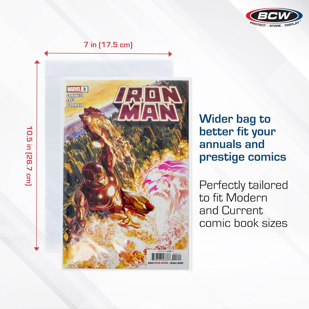 Thick Current Comic Book Bags Protective Sleeves Pack