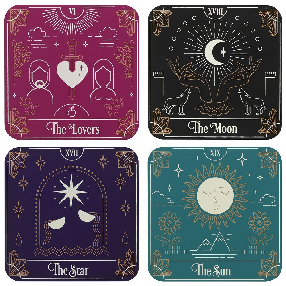 Tarot Card Coaster Set - Brand New & Boxed